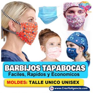 Barbijos tapa bocas Uniformes Creaya agencia